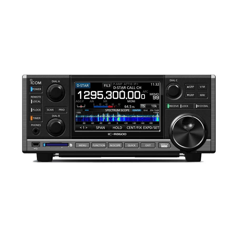 Icom IC-R8600 Mottagare 0,15-3GHz, Touchdisplay i färg