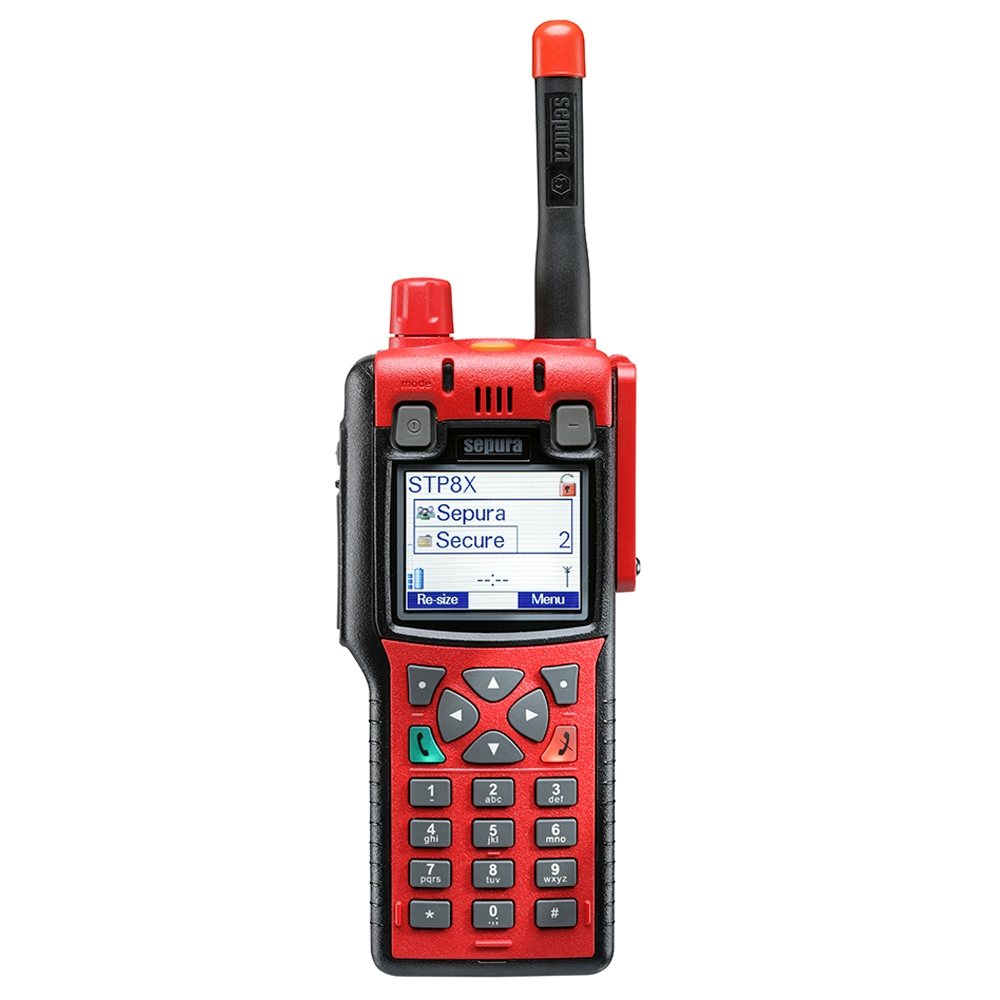 Sepura STP8X Bärbar Radio, TEA2, Bluetooth, Man-Down-förberedd