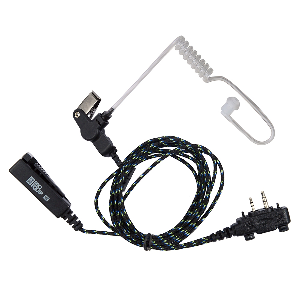 ProEquip PRO-P285 LA Tygkabel 2-wire Bullerdämpad mik/PTT, luftslang