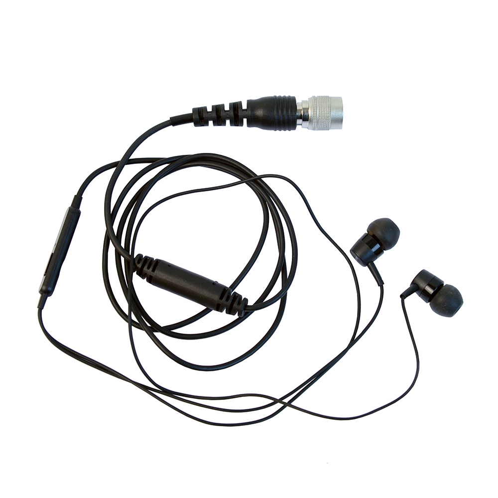ProEquip StereoHeadset, telefontyp, gummitopp, Hirose 12P, svart