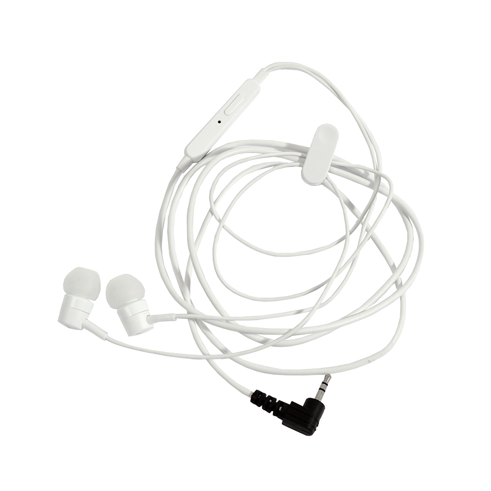 ProEquip StereoHeadset, telefontyp, gummitopp, vinklad 2,5mm, vit
