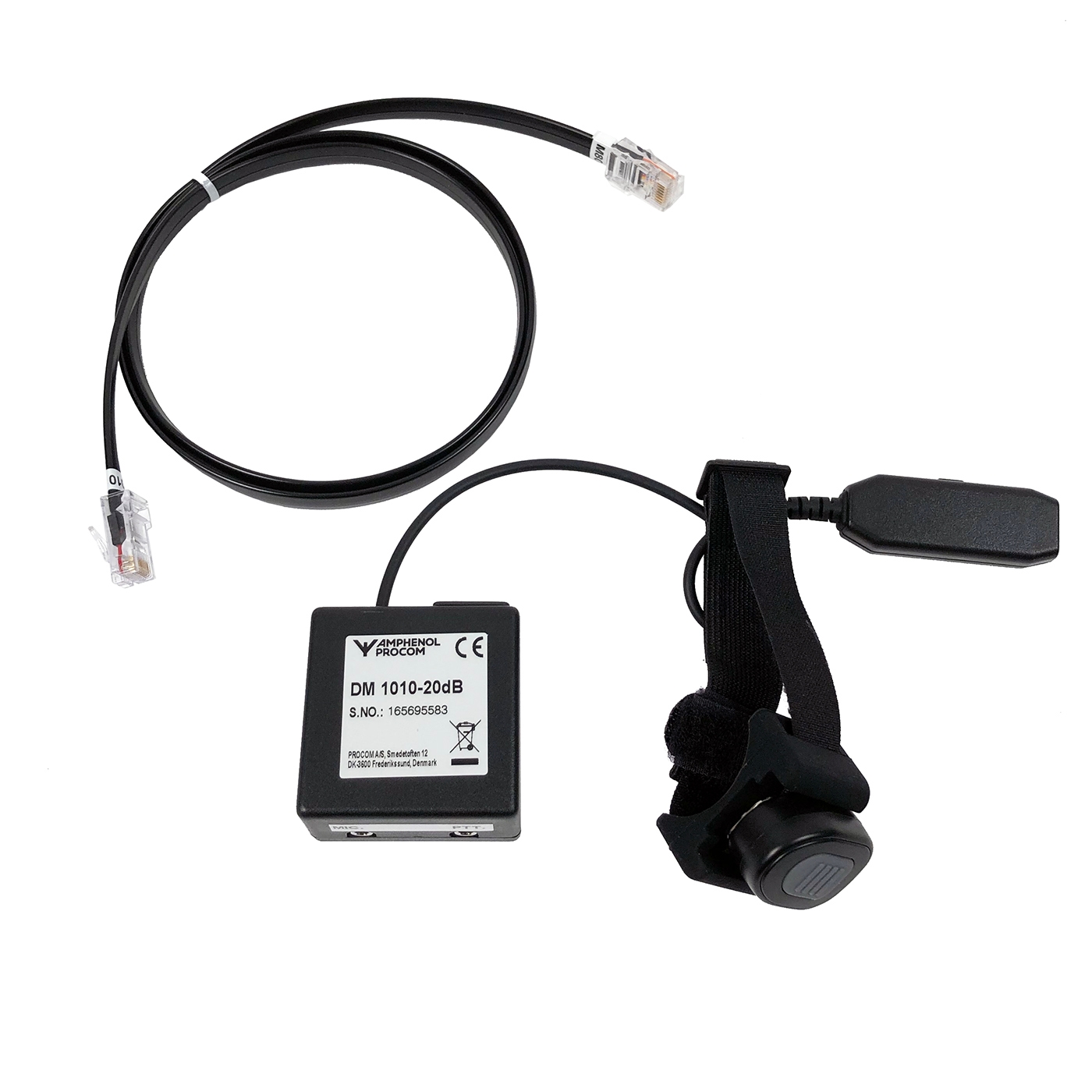 DM1010 Handsfree för V-com M80 Mobilstation med Trådlös PTT