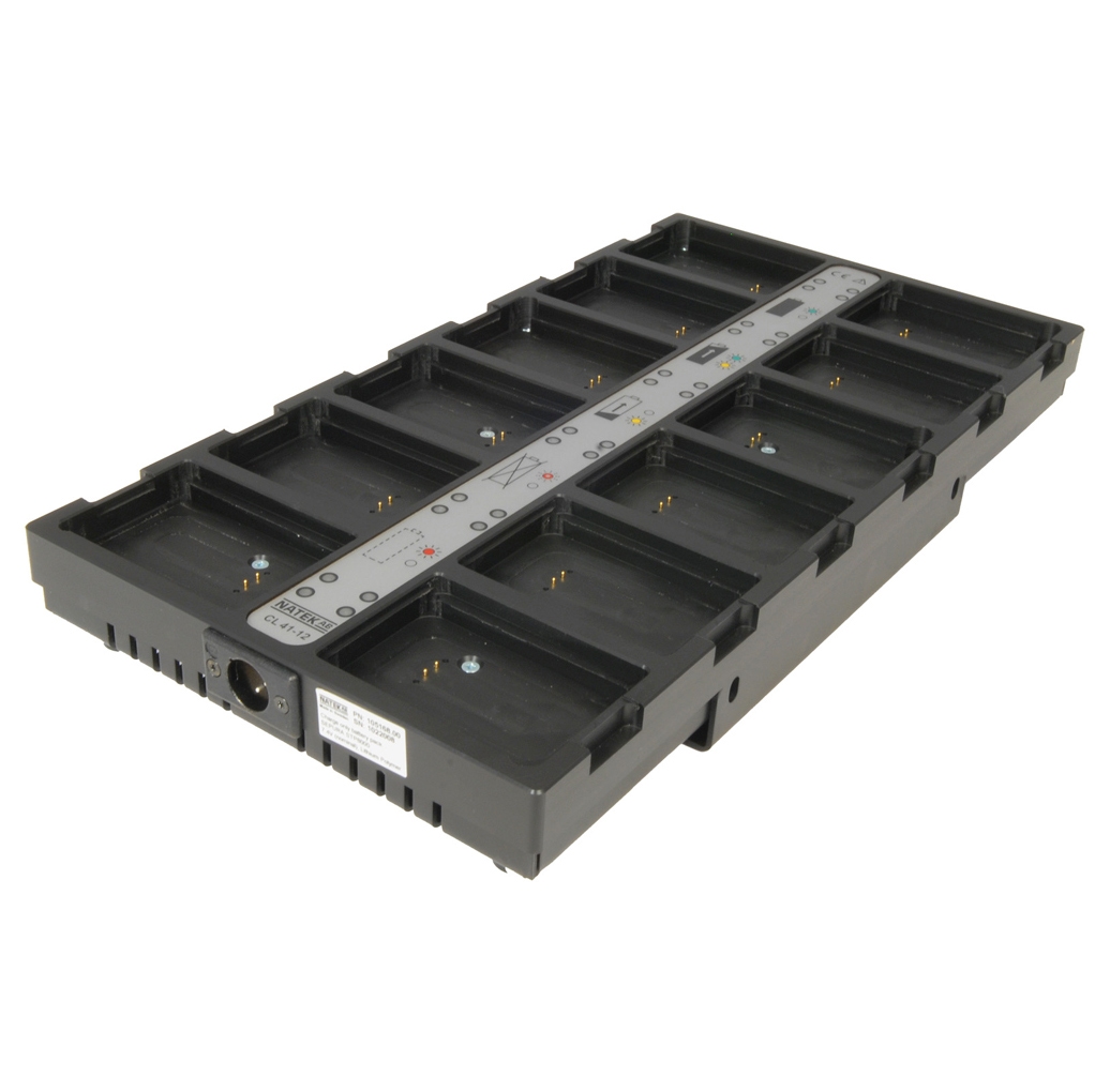 Natek 12-fack Batteriladdare för STP