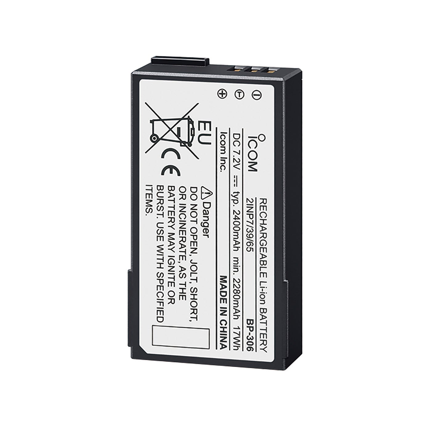 Icom BP-306 Li-Ion 2400mAh Batteri för M94D (standard)