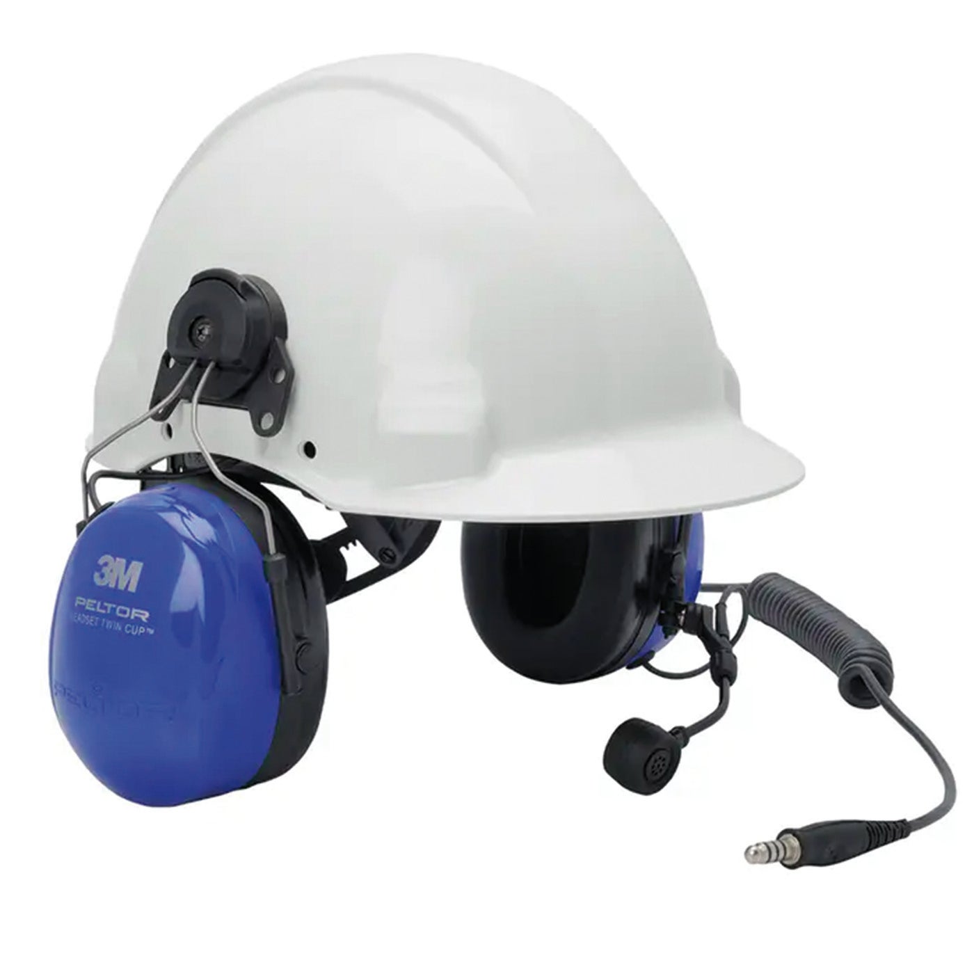 3M PELTOR Twin Cup EX-headset, Hjälmfäste