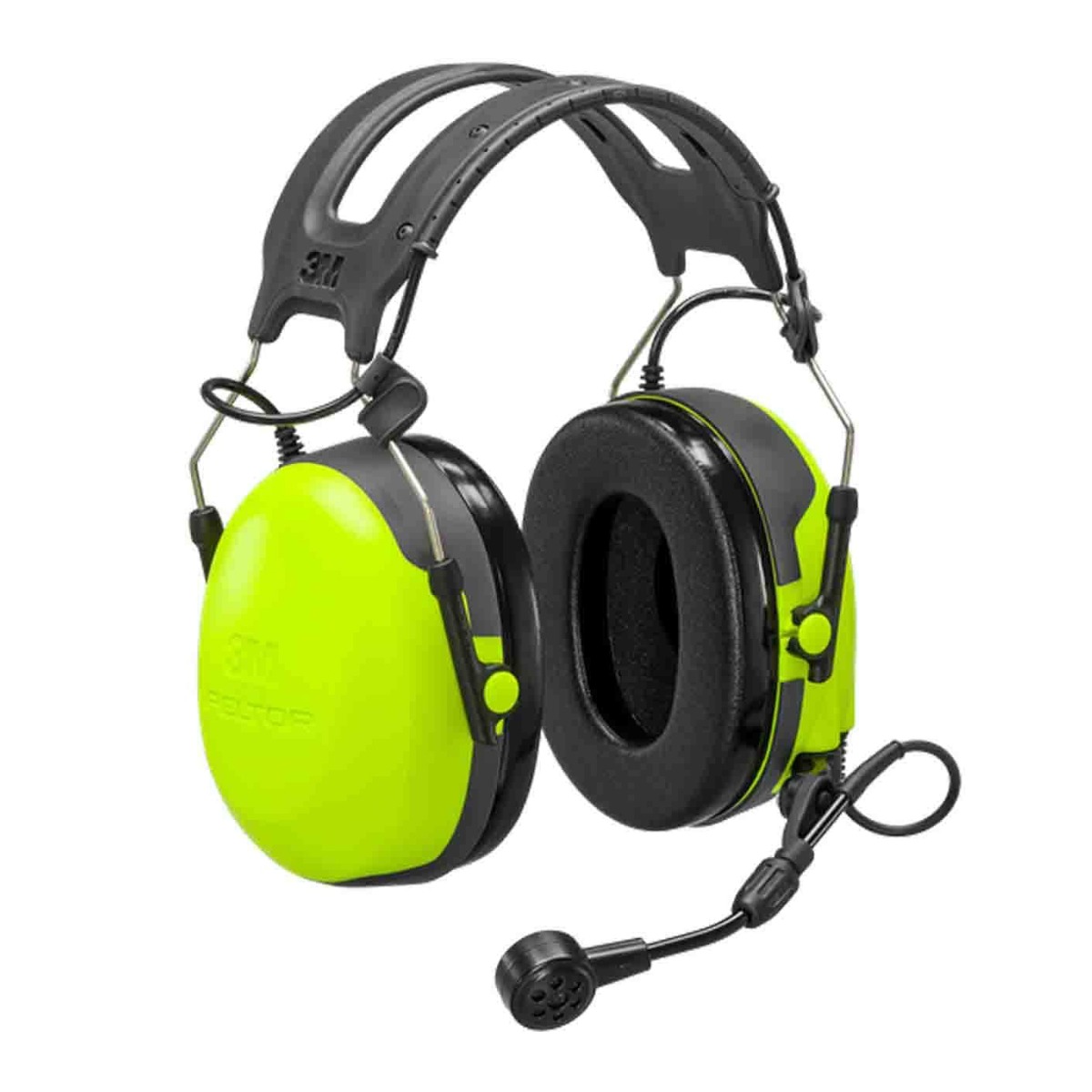 3M PELTOR CH-3 FLX2 Headset med PTT, Hjässbygel, Gul