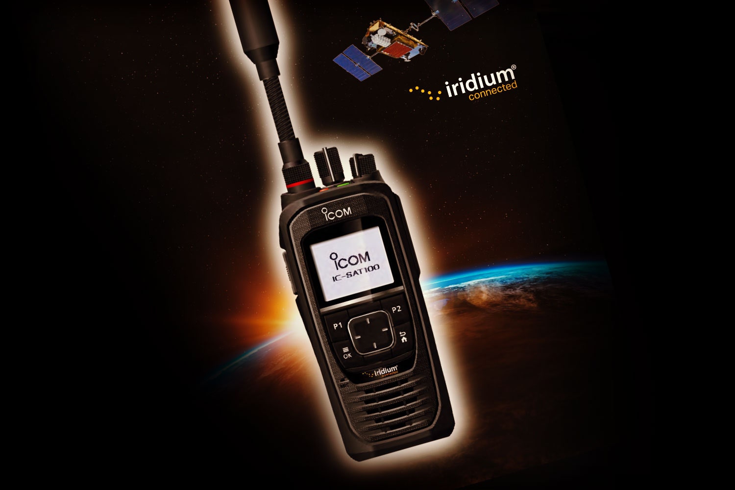 Icoms radioevolution fortsätter nu med satellitradio